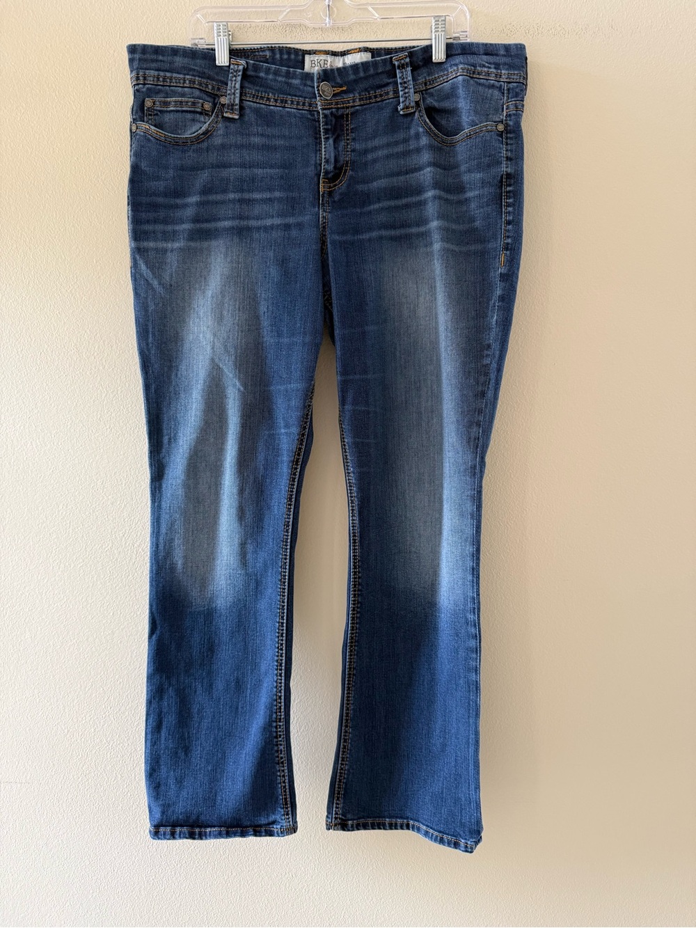 BKE Payton Women’s Dark Medium Wash Bootcut Jeans 36x31.5